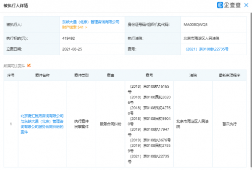 ofo新增被执行，执行标的近42万