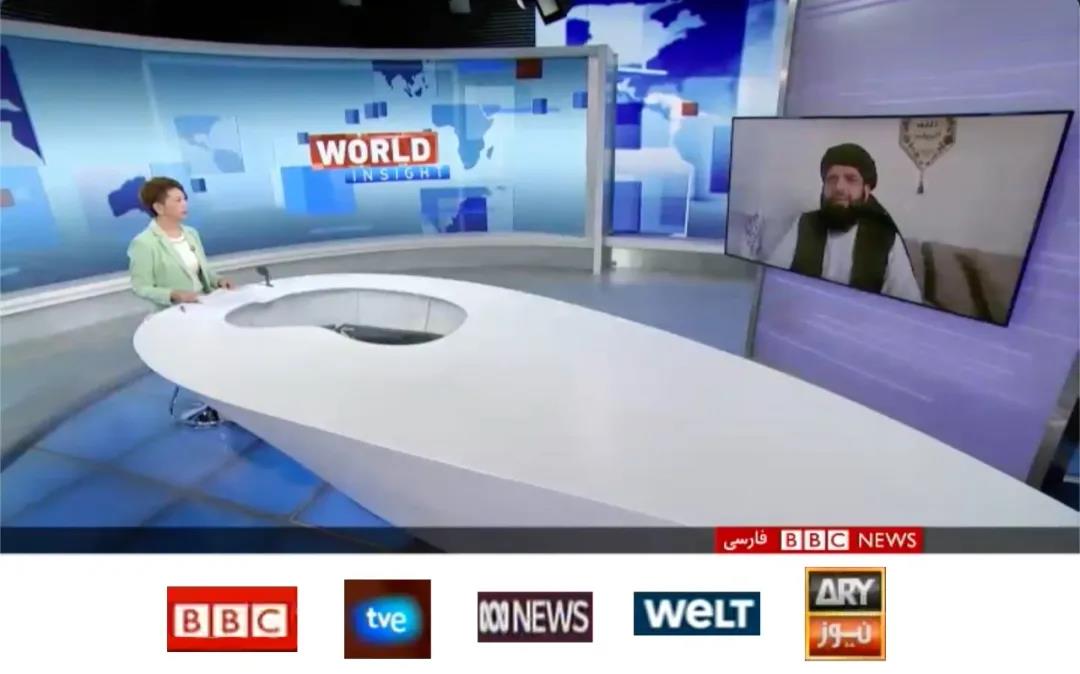 8月19日,20日和23日,cgtn主持人田薇,吉米·欧文,碧翠丝·马歇尔三次