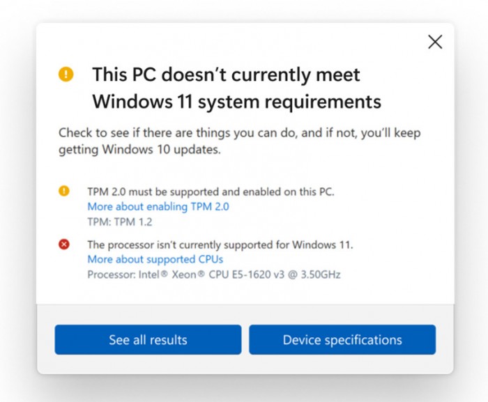 微软留下特别通道 让不支持的硬件上用镜像安装Windows 11