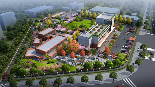 图说:社区党群服务中心新址效果图.石化街道供图(下同)