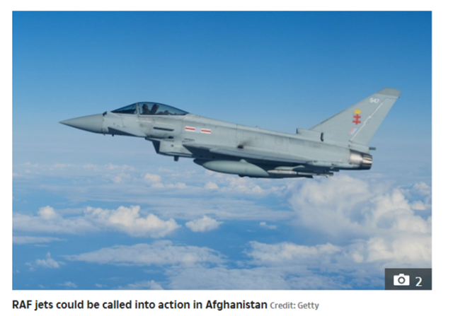 还没完！英皇家空军已准备好向阿富汗发动新空袭，打击ISIS组织