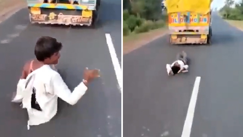 印度男子被人指控盗窃拴在车后拖行 不幸伤重死亡