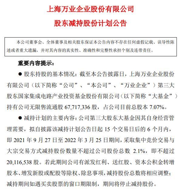 突发利空！7万股东不淡定了，大基金又要减持这两只科技股，网友炸锅：“眼前一黑，明天怎么办？”