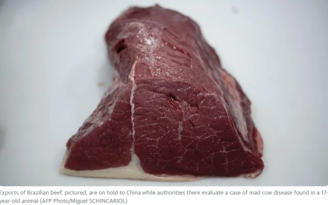 巴西牛肉 图源：外媒