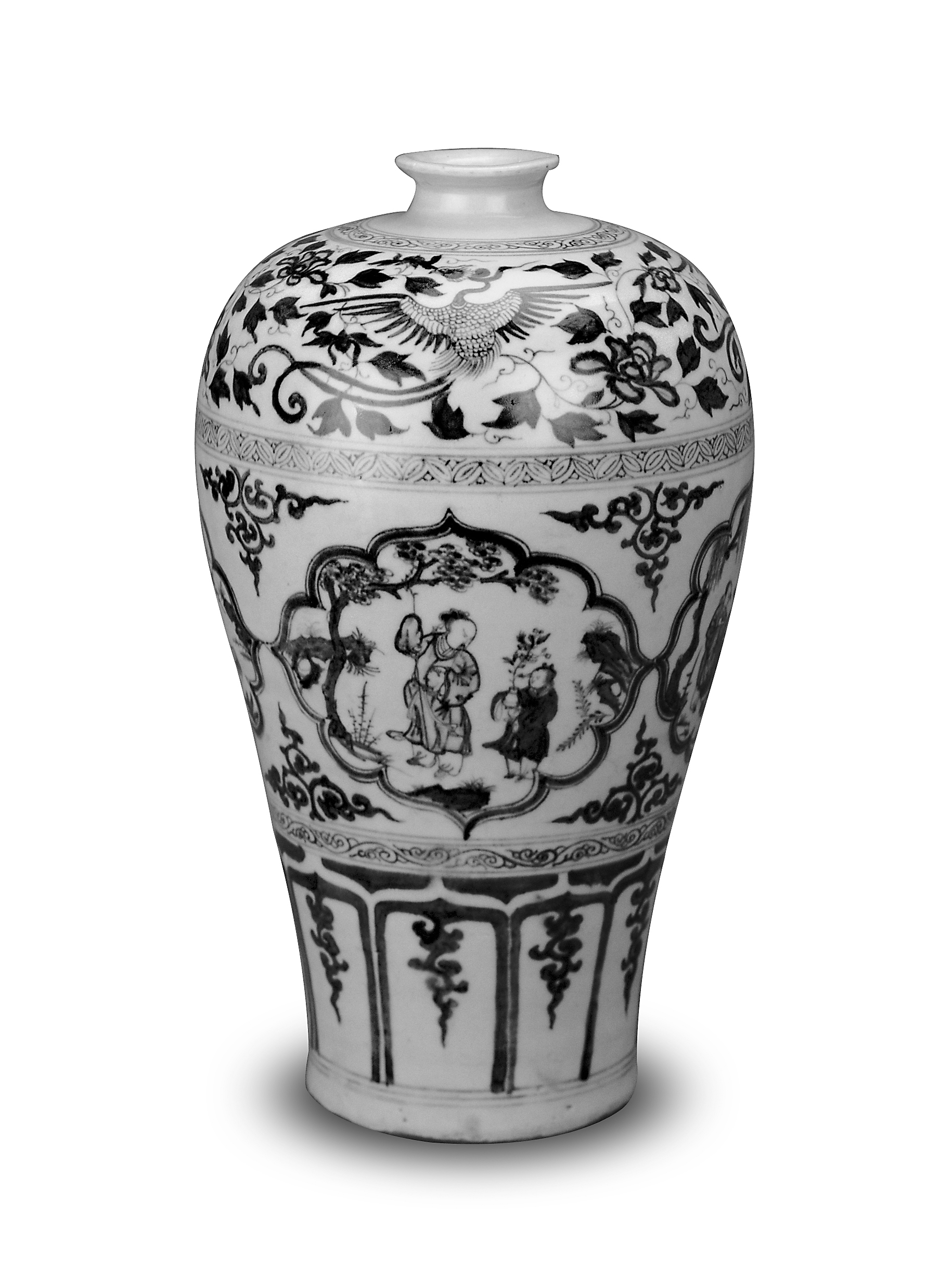 元青花四爱图梅瓶 瓷器 新浪财经 新浪网