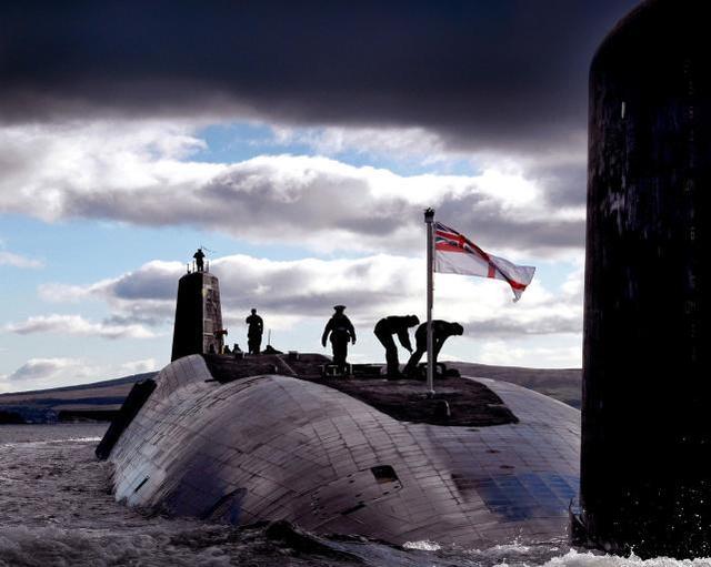 英国海军核潜艇。图源：英国海军