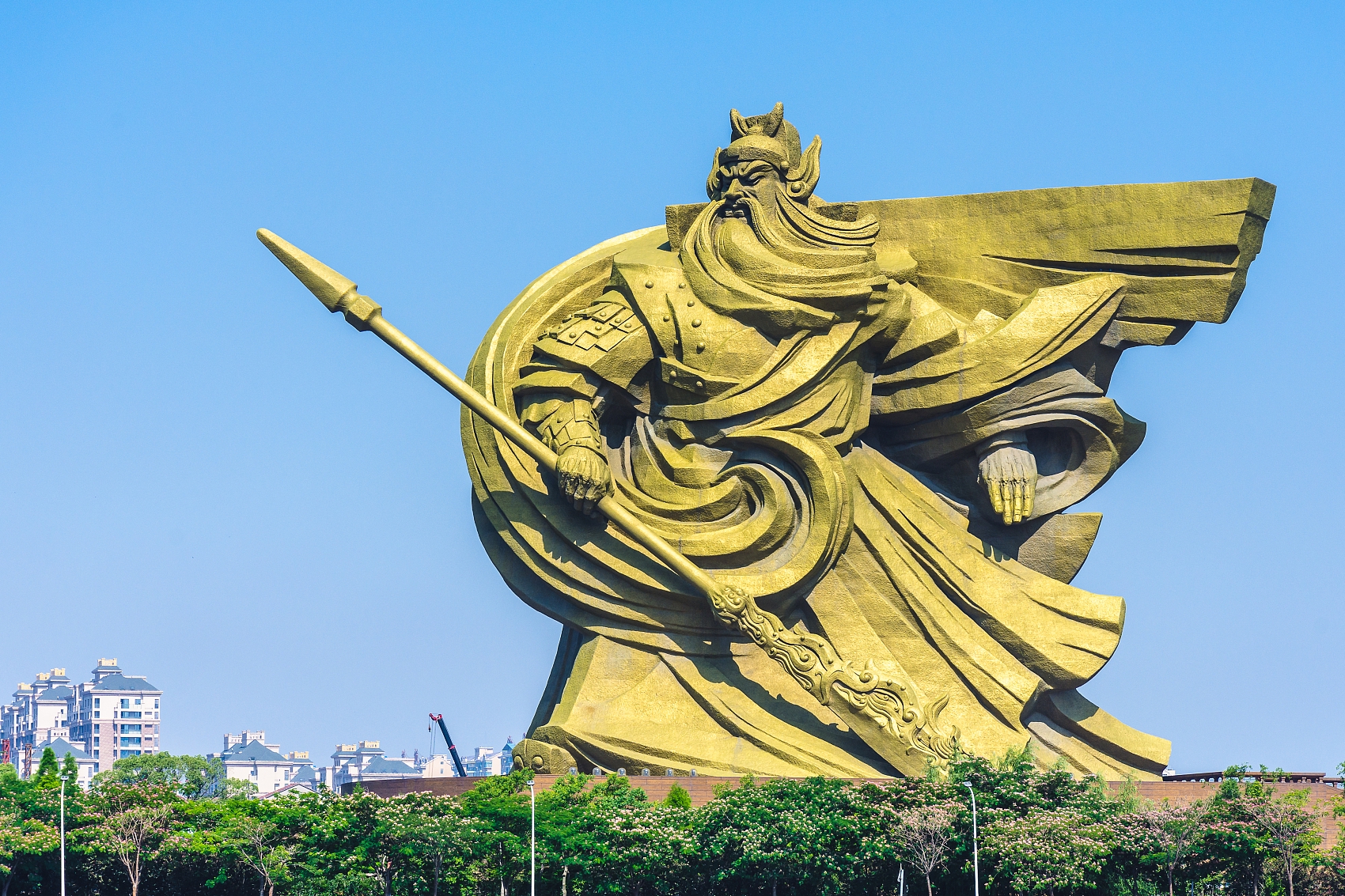 据媒体此前报道,荆州关公义园于2014年2月动工,占地面积228亩,项目