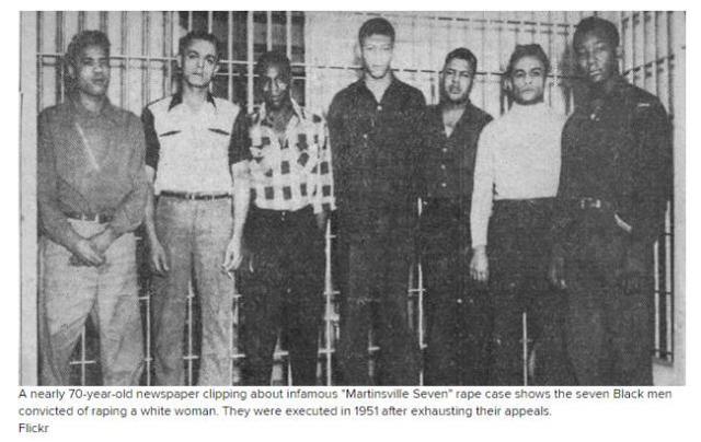 被处决的7名黑人男子 美媒资料图