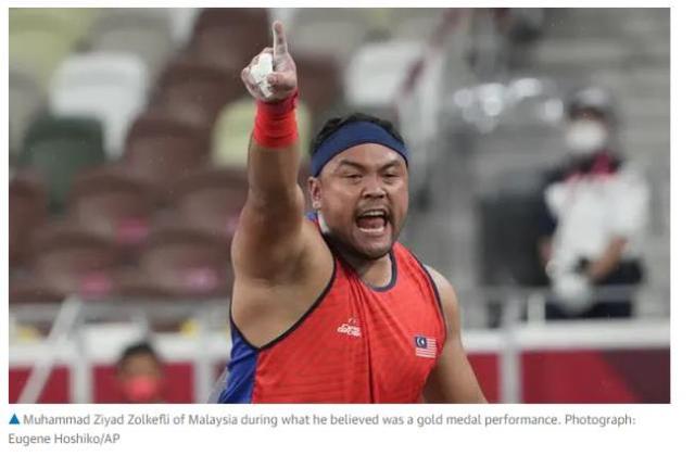 马来西亚运动员佐尔克弗利 图源：美联社