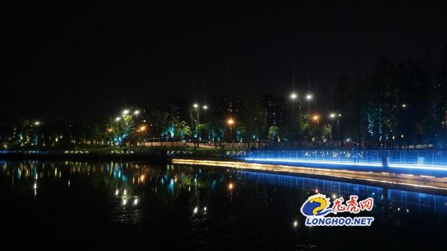 兰溪公园多彩夜景刷新浦口颜值