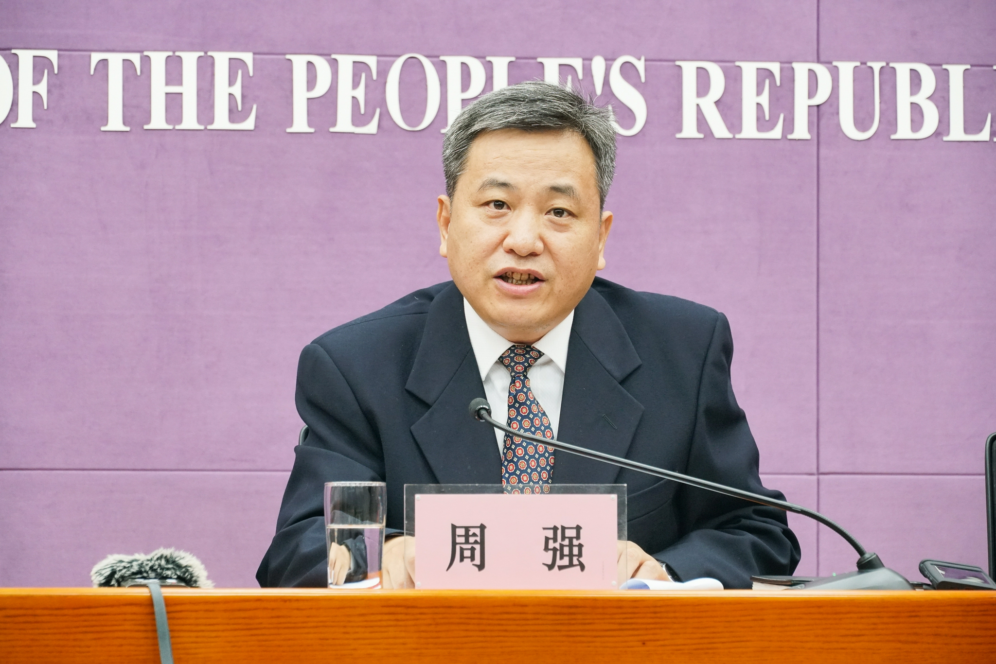 商务部市场体系建设司司长周强 &nbsp;澎湃新闻记者 周頔 摄