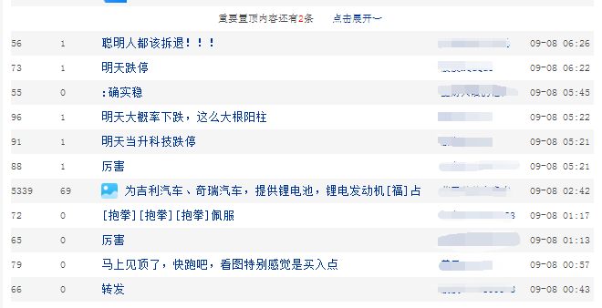 当升科技股吧截图