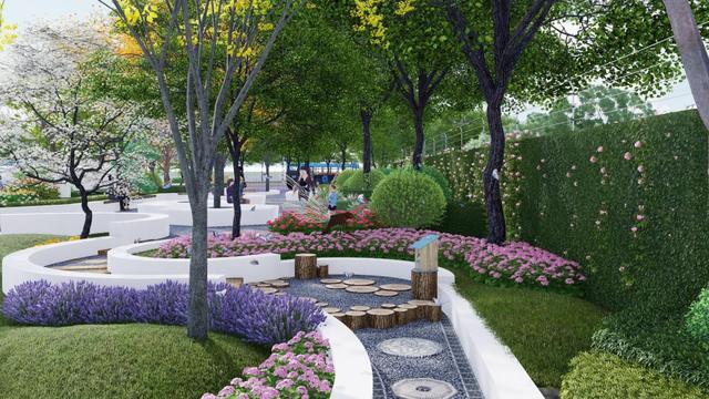 预计,"德园"将于今年10月完工,让我们一起见证奉贤新一处社区花园的