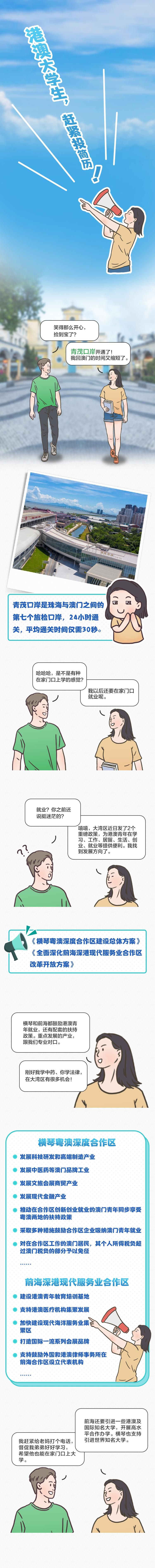 @港澳青年，横琴前海喊你来就业创业！一图读懂优惠政策，拿走不谢！