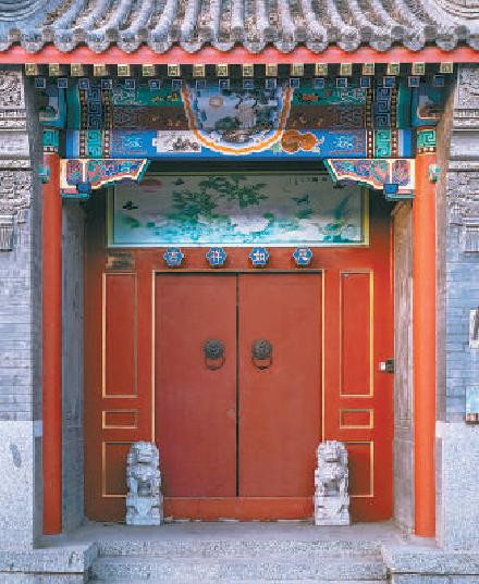 西四北六条一处标准的四合院院门. 蒋晨明 摄