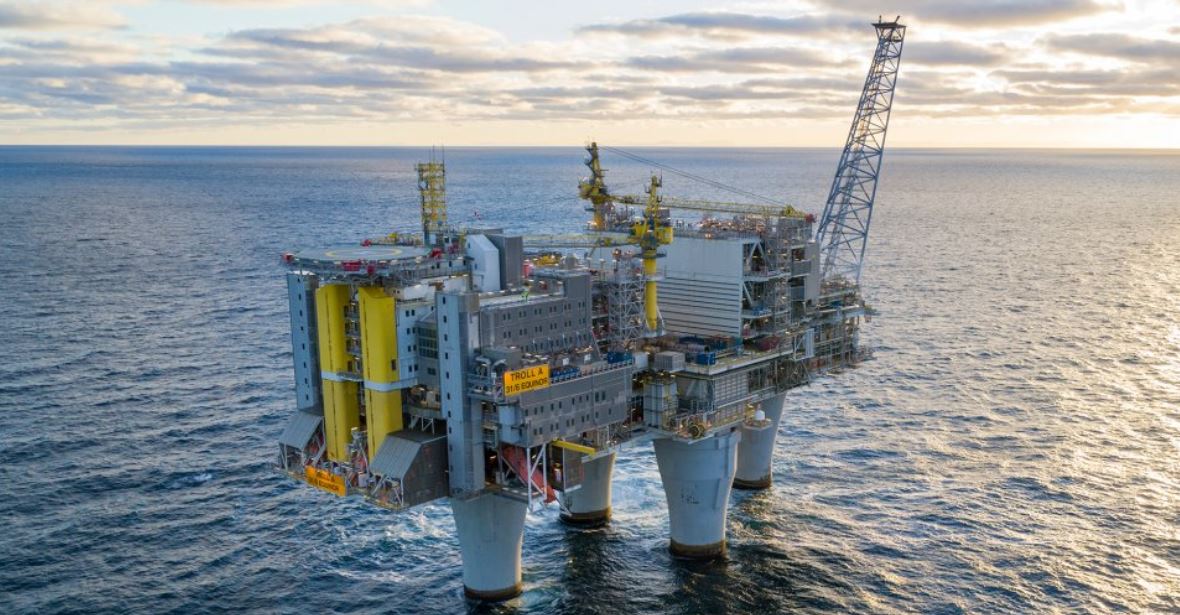 △挪威能源巨头Equinor公司的海上石油生产平台（图自Equinor公司官网）