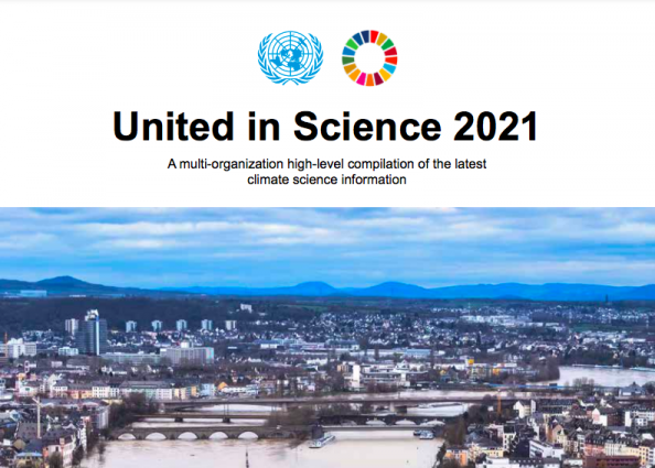 △《2021团结在科学之中》报告（图片来源：世界气象组织）