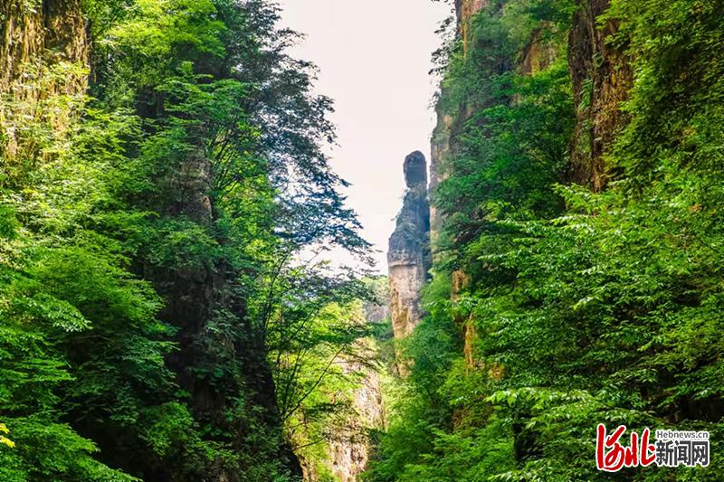 图为野三坡百里峡景区。