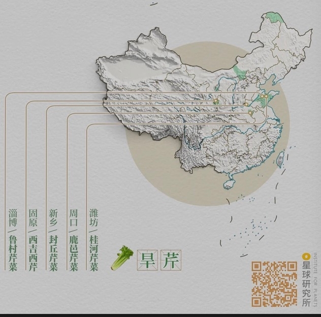 中国赏秋地图|时蔬篇，制图@郑艺&郑伯容