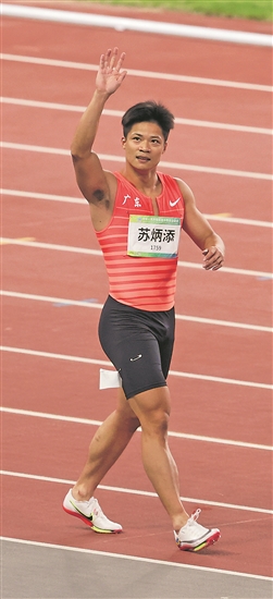 苏炳添 本报记者 吴凡 摄