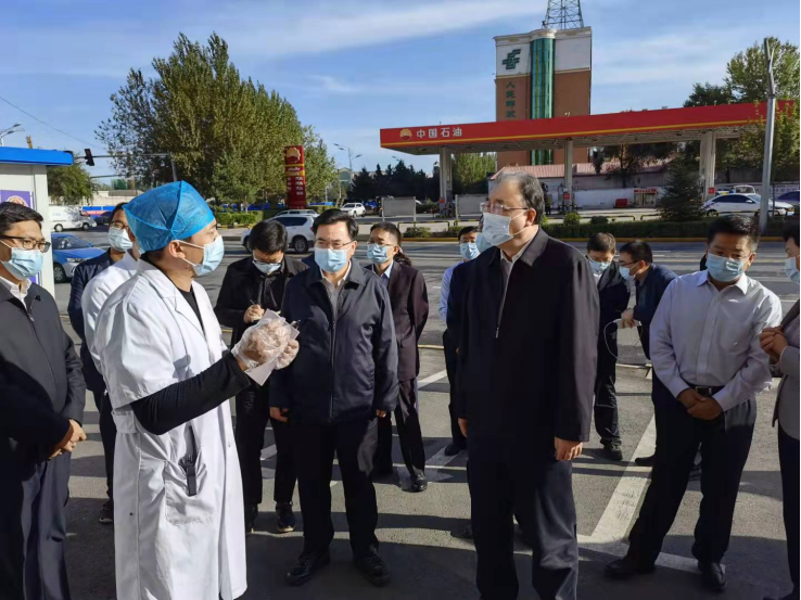  马晓伟在绥化市调研隔离酒店整备情况