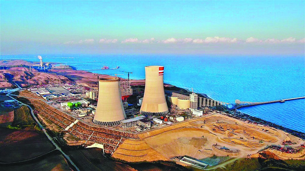 中国在土投资额最大的“一带一路”项目胡努特鲁电站。上海电力股份有限公司土耳其EMBA发电有限公司供图。