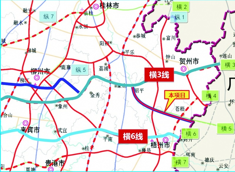 苍梧至昭平高速公路图图片