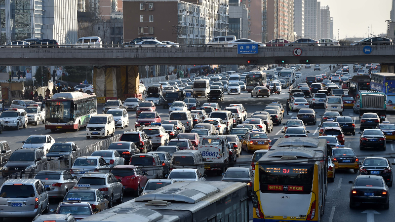 北京晚高峰提前到来,二环三环四环处于严重拥堵级别|北京市_新浪财经