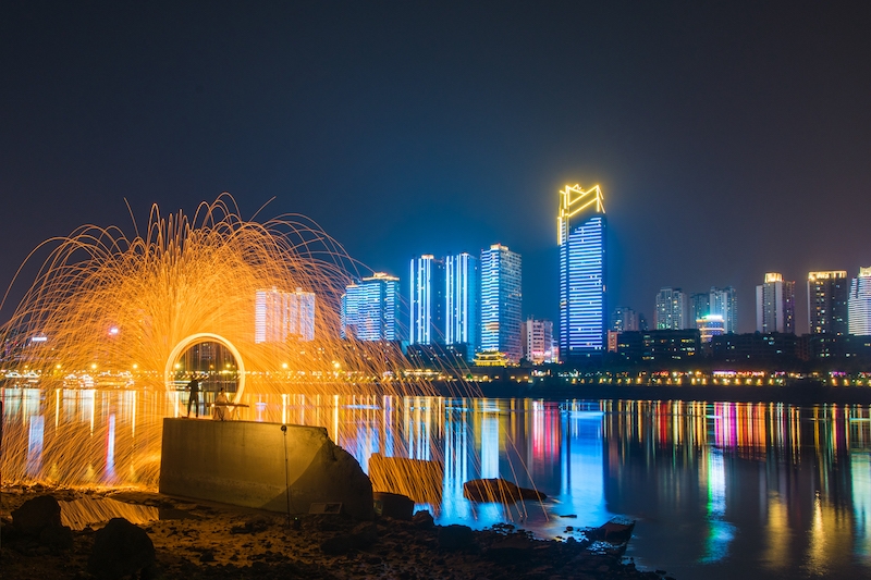 江山如此多娇泸州城西沱江三桥