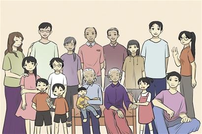 如今,姐妹俩都是五代同堂,玄孙都有了.