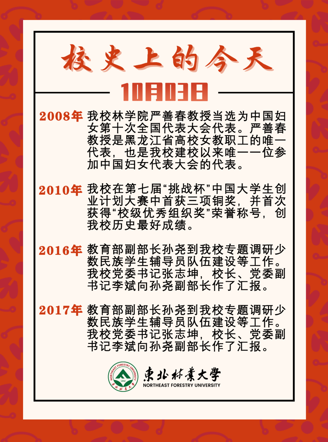 校史上的今天 10月3日 新浪新闻 校史上的今天 10月3日 新浪新闻