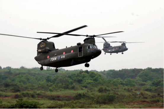 台陆军"ch-47" 运输直升机(资料图)