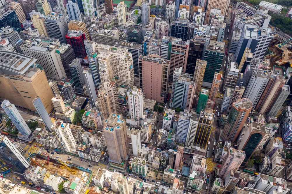 香港城市鸟瞰。图/图虫创意