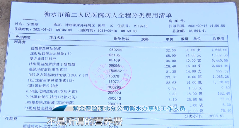 受伤住院花费2万多为何保险公司只赔1万6