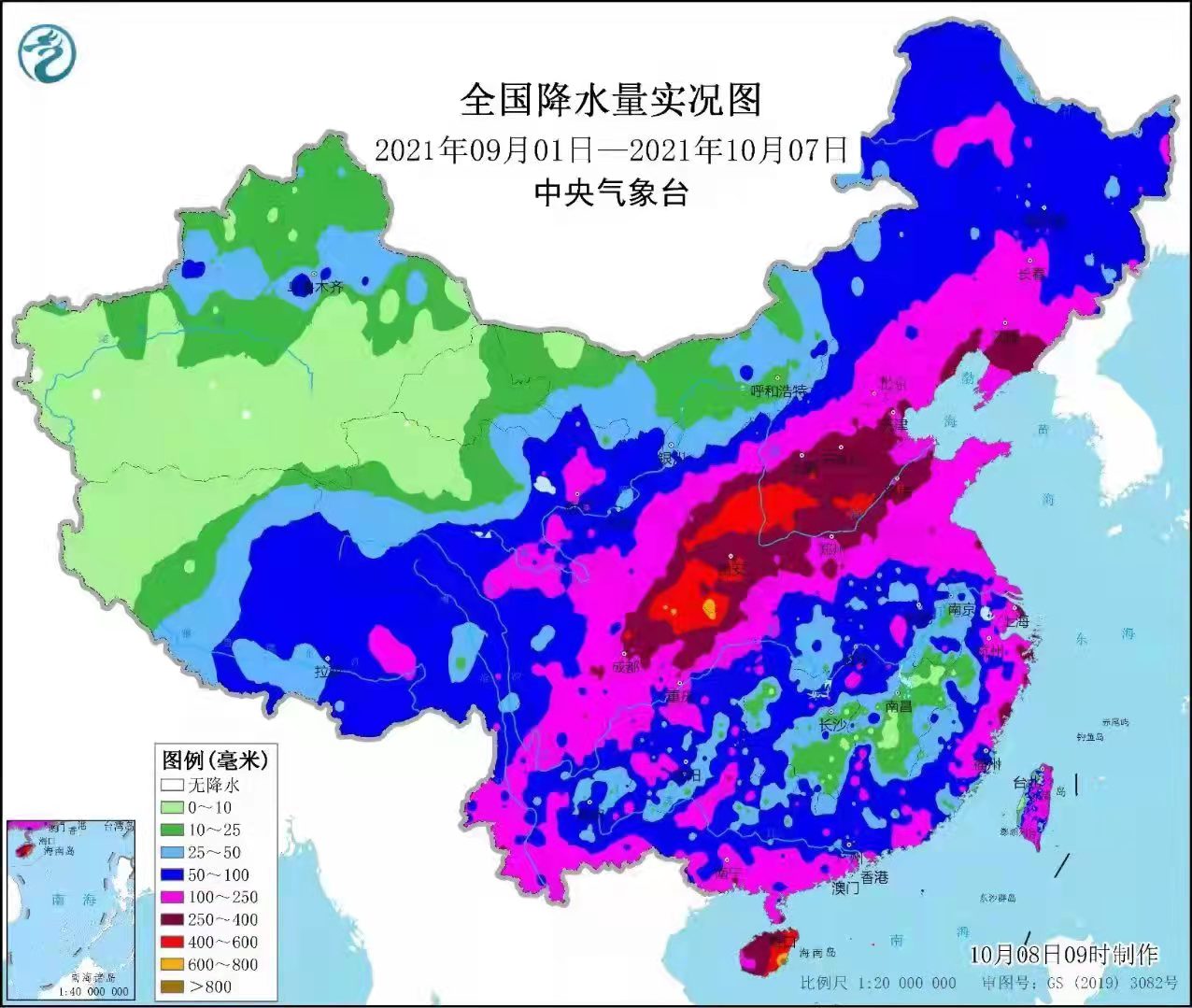 ​陕西遭遇近60年最强降水！较常年偏多334.2毫米