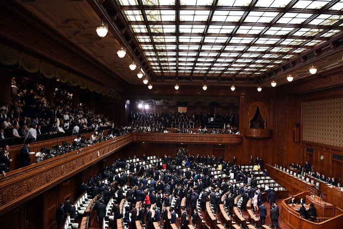 资料图：日本众议院 新华社记者马平摄