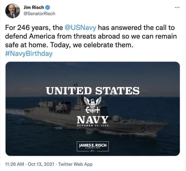 推文贴出中国造军舰图片为美海军庆生，美国议员又闹“乌龙”了