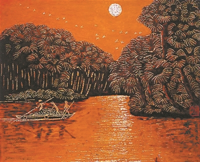 漆画红遍葵林获金奖