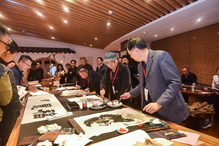 陈国华,邢光辉,康宝辉,卢志杰,韩清茂,张国图等首都书画家,挥毫泼墨
