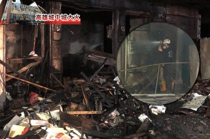 调查人员在火场发现郭姓男子房内有烧焦香炉，被带回化验 图自台媒