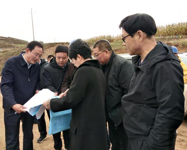 程江芬一行来通渭县督导调研2021年水利重点工作