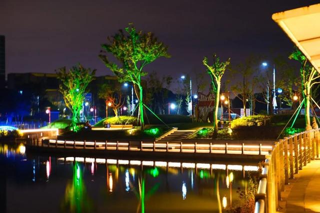 亮了柘林公园开启夜景模式