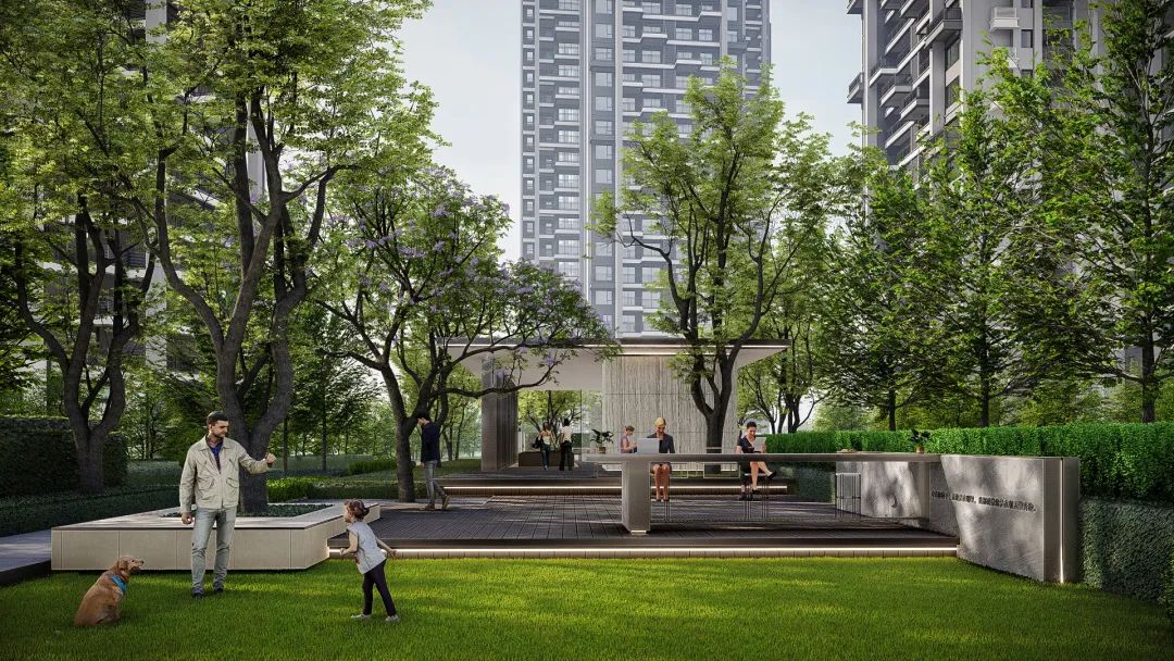 (社区园林效果图)