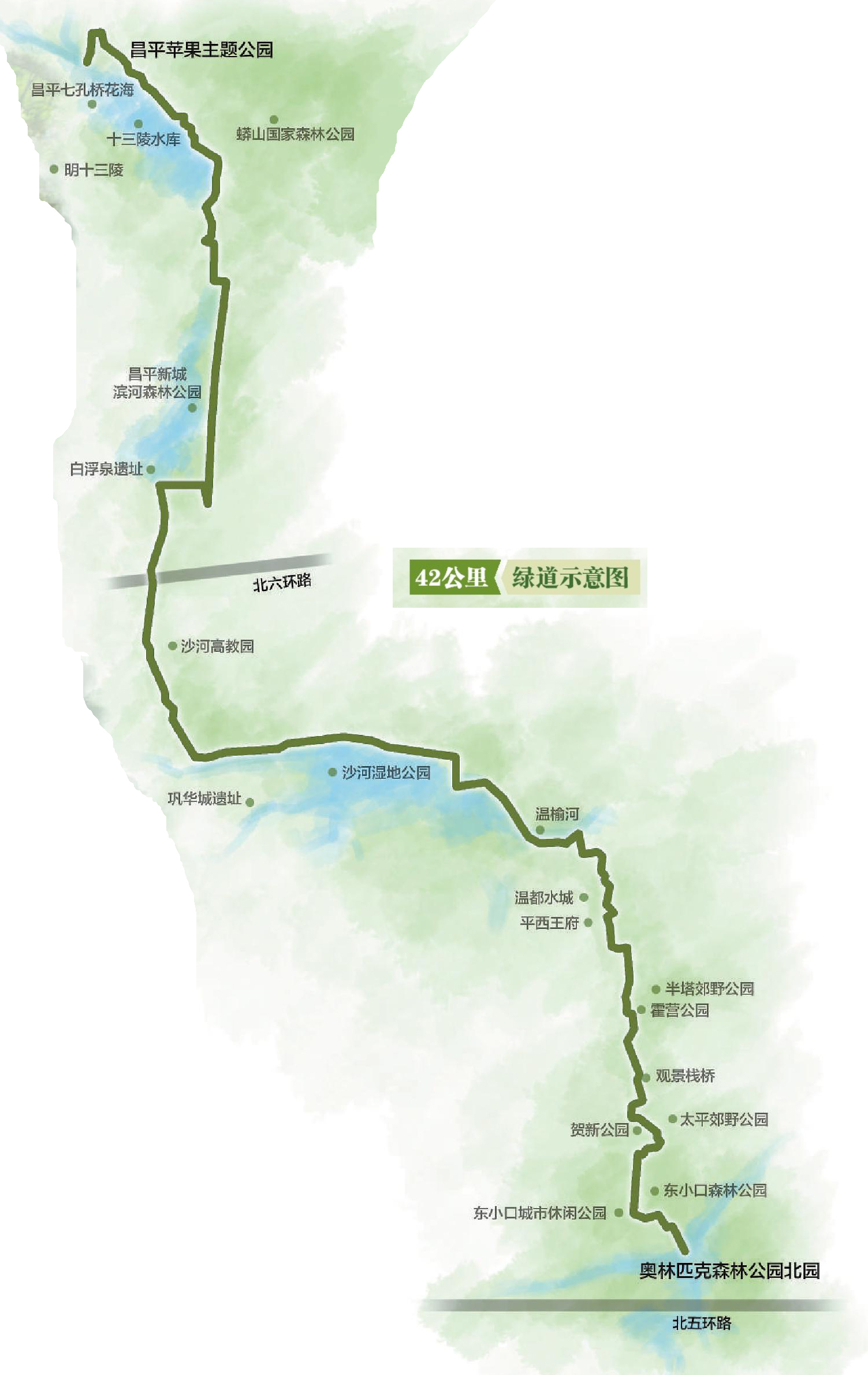 京北42公里翡翠纽带边骑行边赏景