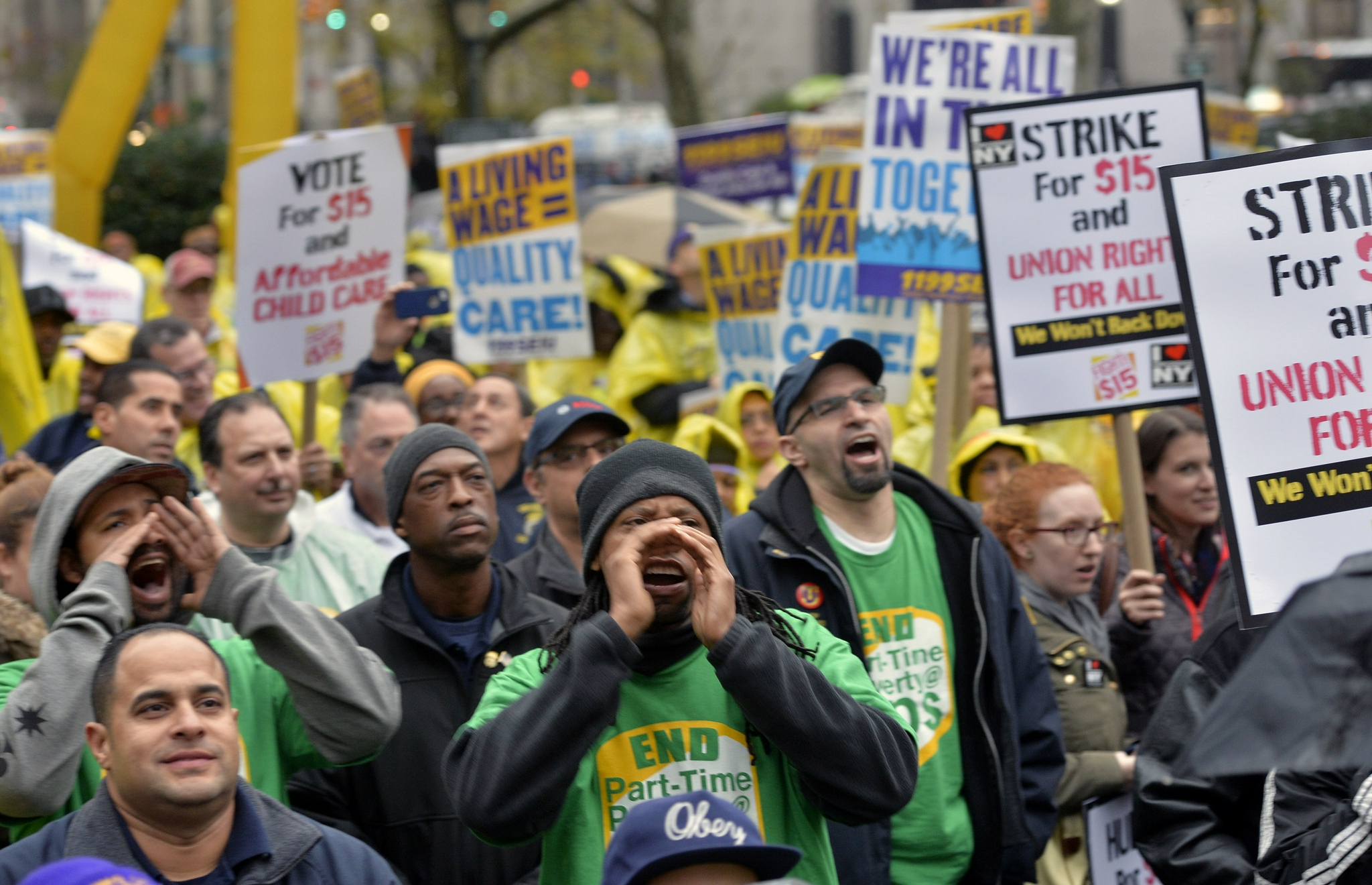 14家工厂一万多名员工罢工罢工潮又一次揭了美国制度的老底