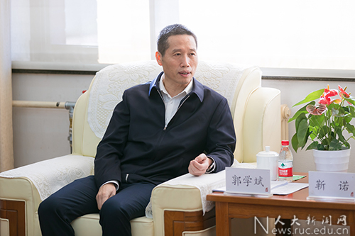 福建省福州市委常委组织部部长郭学斌一行访问中国人民大学