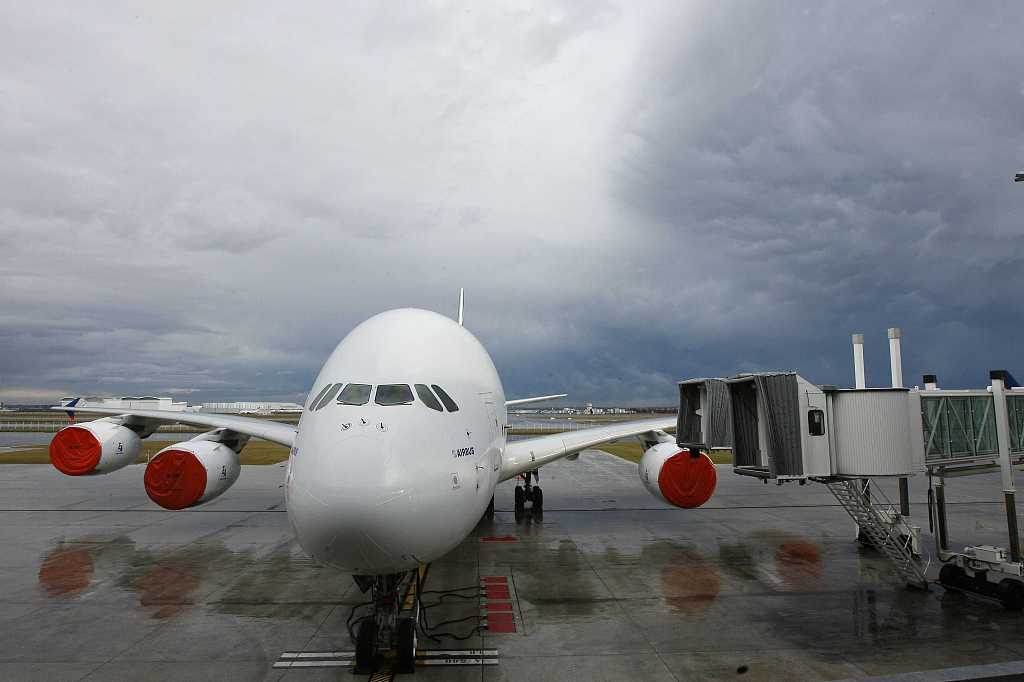 资料图：空客A380客机