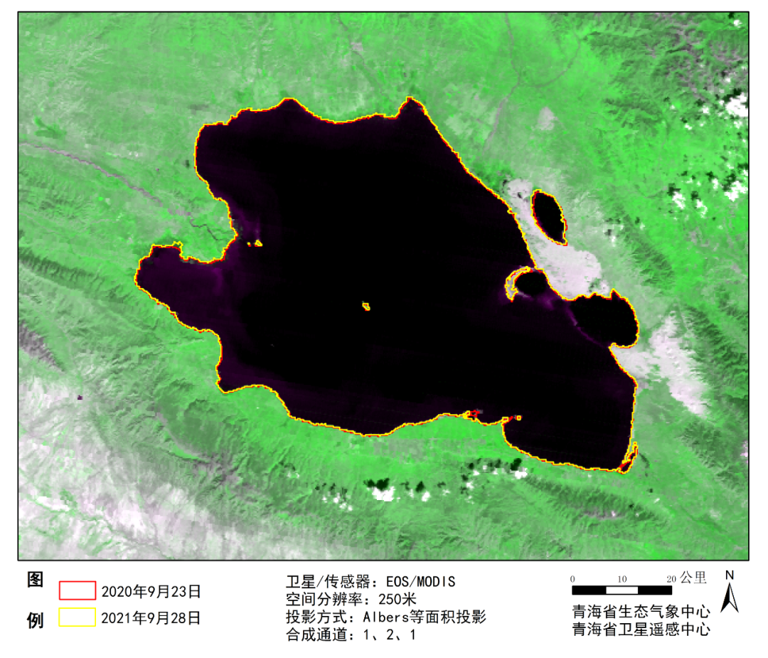 青海湖水体面积增至17年来最大值