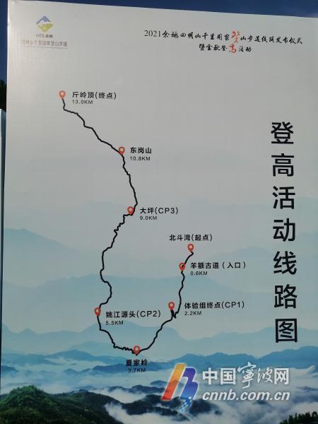 全长800公里余姚四明山千里国家登山步道线路发布