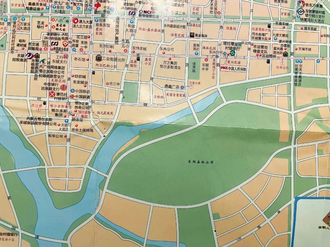 东胜区铁西公园地图图片